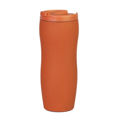 Термокружка с двойной стенкой Softoccino,  оранжевая