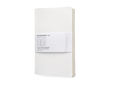 Записная книжка Moleskine Volant (в линейку, 2 шт.), Large (13х21см), белый Записная книжка Moleskine Volant (в линейку, 2 шт.), Large (13х21см), белый