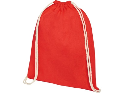 Рюкзак со шнурком Tenes из хлопка плотностью 140 г/м2, красный Рюкзак со шнурком Tenes из хлопка плотностью 140 г/м2, красный
