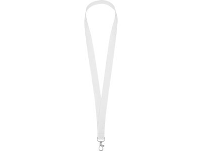 Ланъярд из RPET с карабином, белый