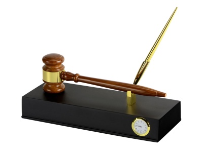 Настольный прибор Финансовый директор, коричневый/золотистый Настольный прибор Финансовый директор, коричневый/золотистый