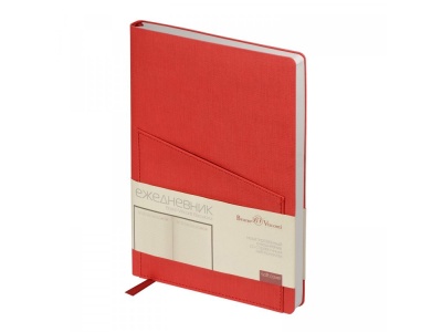 Ежедневник недатированный А5 Barcelona, красный Ежедневник недатированный А5 Barcelona, красный
