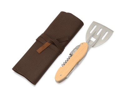 BBQ мультитул Blade 5в1 с деревянными ручками, в чехле BBQ мультитул Blade 5в1 с деревянными ручками, в чехле