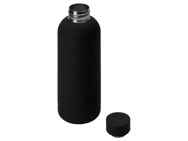 Вакуумная термобутылка Cask Waterline, soft touch, 500 мл, черный Вакуумная термобутылка Cask Waterline, soft touch, 500 мл, черный
