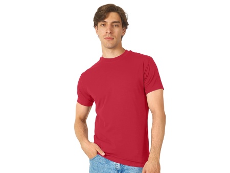 Футболка HD Fit короткий рукав с эластаном_2XL, мужская,красный