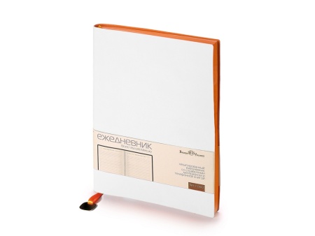Ежедневник А5 недатированный Mercury, белый Ежедневник А5 недатированный Mercury, белый