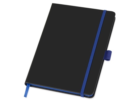 Блокнот Color edge A5, черный/ярко-синий Блокнот Color edge A5, черный/ярко-синий
