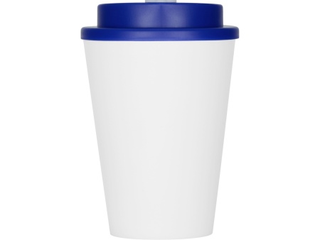 Пластиковый стакан Take away с двойными стенками и крышкой с силиконовым клапаном, 350 мл, белый/темно-синий Пластиковый стакан Take away с двойными стенками и крышкой с силиконовым клапаном, 350 мл, белый/темно-синий