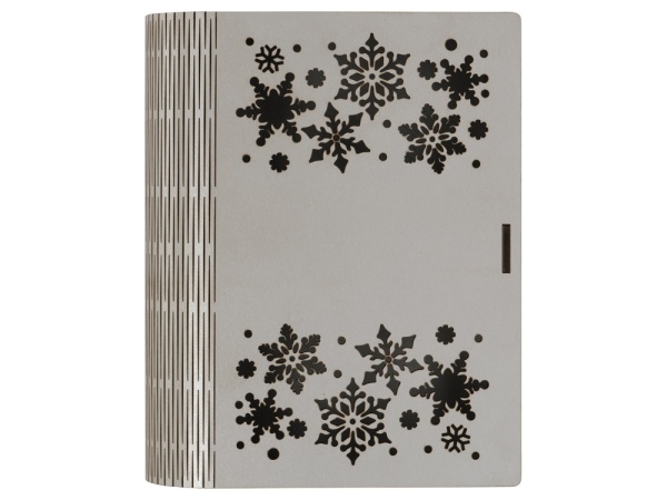 Деревянная коробка с резной крышкой Книга, М Деревянная коробка с резной крышкой Книга, М