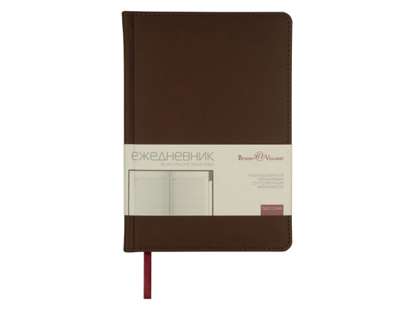 Ежедневник недатированный А5 Velvet Index (коричневый) Ежедневник недатированный А5 Velvet Index (коричневый)