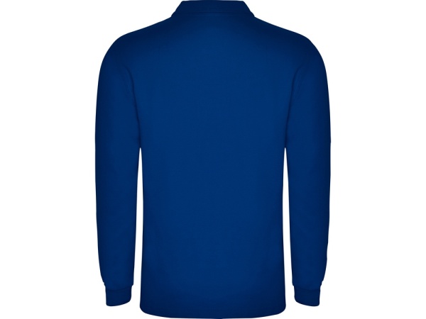Рубашка поло Carpe мужская с длинным рукавом, королевский синий