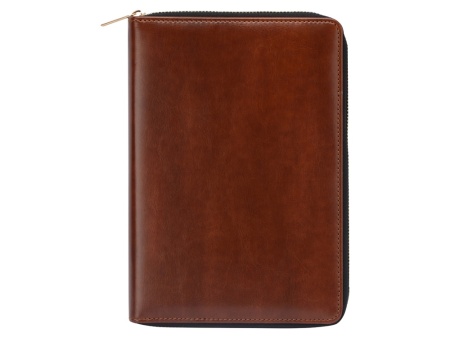 Бизнес-блокнот на молнии А5 Fabrizio, 80 листов,  коричневый Бизнес-блокнот на молнии А5 Fabrizio, 80 листов,  коричневый