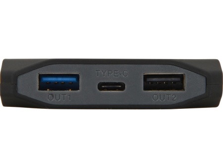 Портативное зарядное устройство Quickr с функцией быстрой зарядки, 10000 mAh, черный