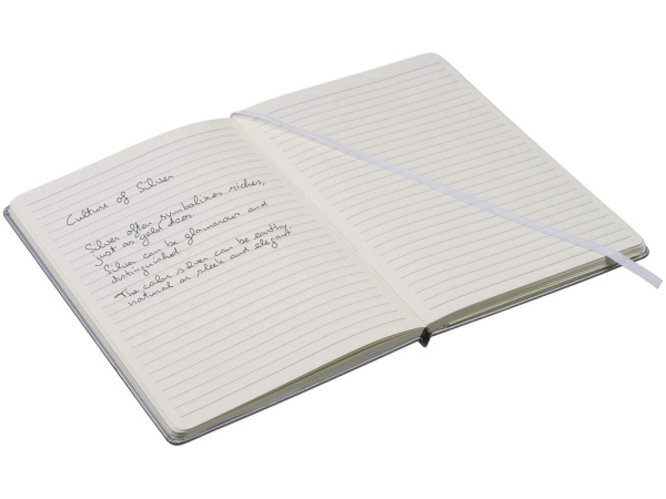 Блокнот классический офисный Juan А5, серебристый Блокнот классический офисный Juan А5, серебристый