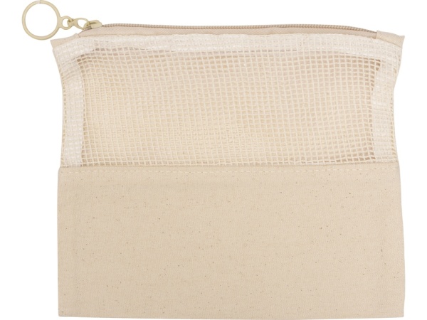 Косметичка Mesh хлопковая с сетчатой вставкой Косметичка Mesh хлопковая с сетчатой вставкой