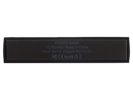 Портативное зарядное устройство Edge Black, 10000 mAh