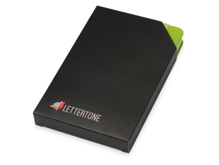 Блокнот А6 Vision, Lettertone, зеленый Блокнот А6 Vision, Lettertone, зеленый