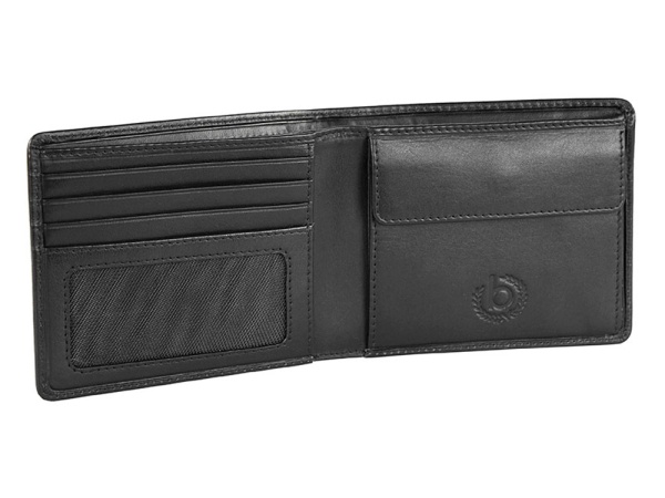 Портмоне BUGATTI Primo, чёрное, натуральная воловья кожа, 11х1,5х9 см Портмоне BUGATTI Primo, чёрное, натуральная воловья кожа, 11х1,5х9 см