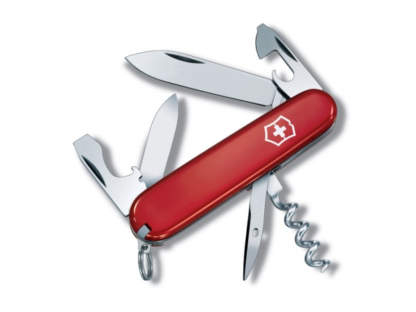 Нож перочинный VICTORINOX Tourist, 84 мм, 12 функций, красный Нож перочинный VICTORINOX Tourist, 84 мм, 12 функций, красный