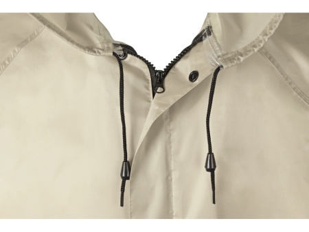 Длиный дождевик Lanai  из полиэстера со светоотражающей тесьмой, молочный Длиный дождевик Lanai  из полиэстера со светоотражающей тесьмой, молочный