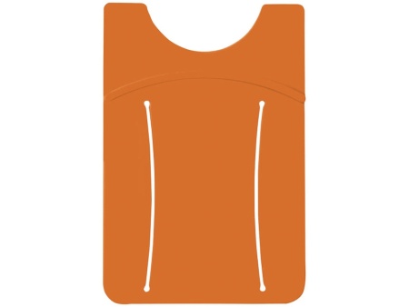 Картхолдер для телефона с отверстием для пальца, оранжевый