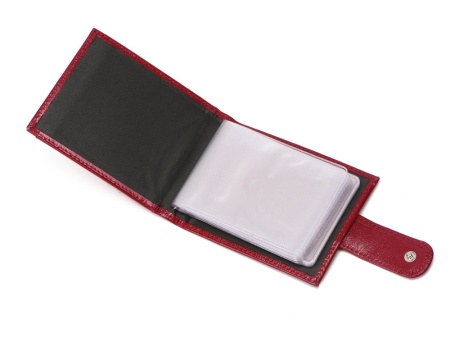 Футляр для визиток Арес, бордовый