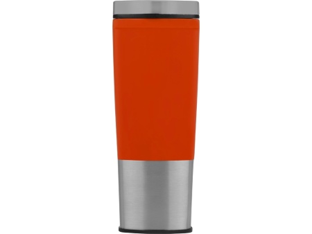 Кружка с термоизоляцией Пиренеи, красный/серебристый