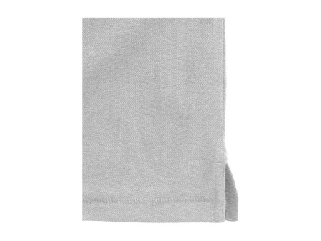 Рубашка поло Oakville мужская с длинным рукавом, серый меланж