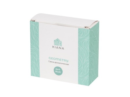 Свеча в декоративном стакане Geometry, черный