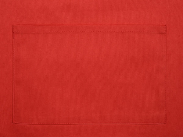Хлопковый фартук 180gsm, красный