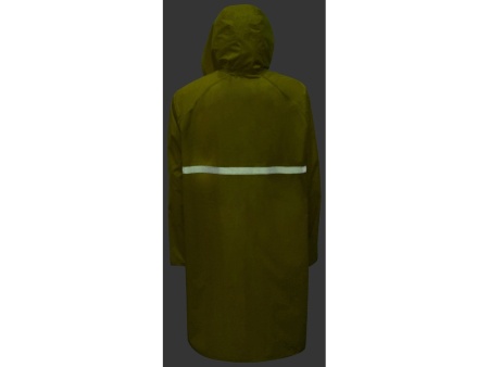 Длиный дождевик Lanai  из полиэстера со светоотражающей тесьмой, желтый Длиный дождевик Lanai  из полиэстера со светоотражающей тесьмой, желтый