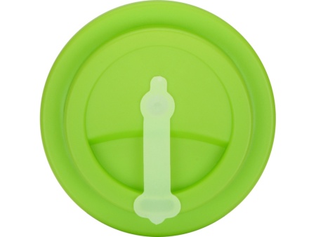 Пластиковый стакан Take away с двойными стенками и крышкой с силиконовым клапаном, 350 мл, белый/зел. Яблоко Пластиковый стакан Take away с двойными стенками и крышкой с силиконовым клапаном, 350 мл, белый/зел. Яблоко