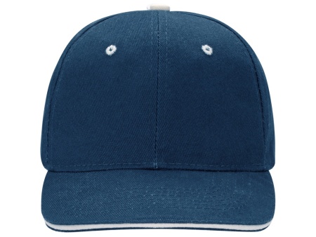 Бейсболка New Castle 6-ти панельная, синий/натуральный