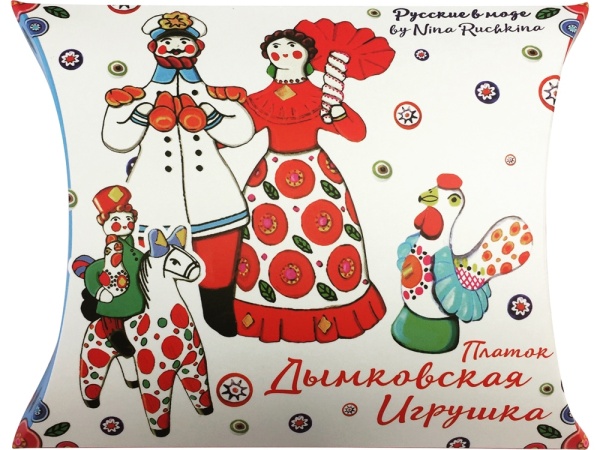 Платок Дымковская игрушка Платок Дымковская игрушка