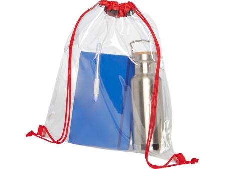 Рюкзак Lancaster, прозрачный/красный