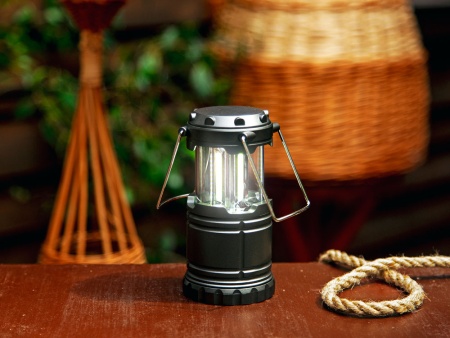 Фонарь Probe складной COB, для активного отдыха, серый