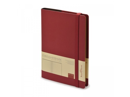 Ежедневник недатированный А5  Oxford, бордовый Ежедневник недатированный А5  Oxford, бордовый