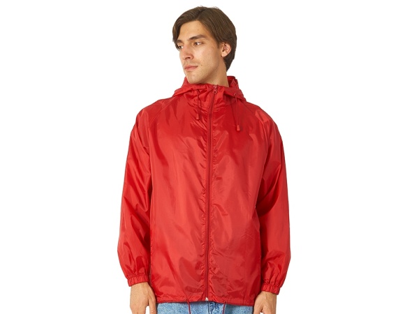 Ветровка Promo мужская с чехлом, красный Ветровка Promo мужская с чехлом, красный