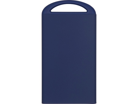 Портативное зарядное устройство Shine с зеркальной гравировкой, 4000 mAh, темно-синий