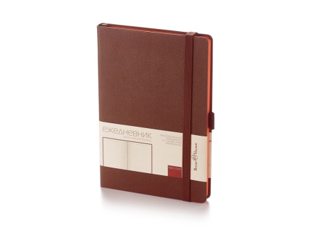 Ежедневник А5 недатированный Monaco, коричневый Ежедневник А5 недатированный Monaco, коричневый