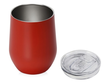 Вакуумная термокружка Sense, непротекаемая крышка, красный