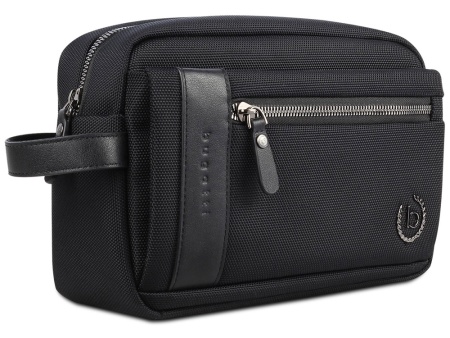 Несессер мужской BUGATTI Nero, чёрный, нейлон 1680D/кожа, 24х7,5х16 см Несессер мужской BUGATTI Nero, чёрный, нейлон 1680D/кожа, 24х7,5х16 см