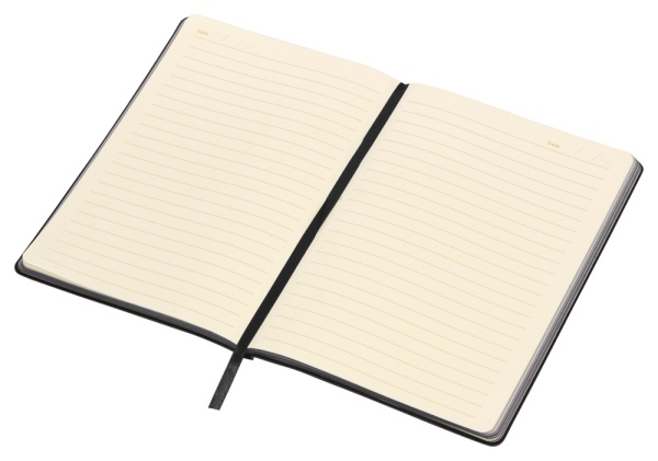 Блокнот А5 Fabrizio, 80 листов, цветной срез, черный Блокнот А5 Fabrizio, 80 листов, цветной срез, черный