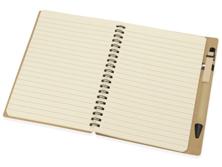 Блокнот Дейзи с ручкой, крафт/черный Блокнот Дейзи с ручкой, крафт/черный