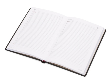 Ежедневник недатированный А5 Velvet, черный Ежедневник недатированный А5 Velvet, черный