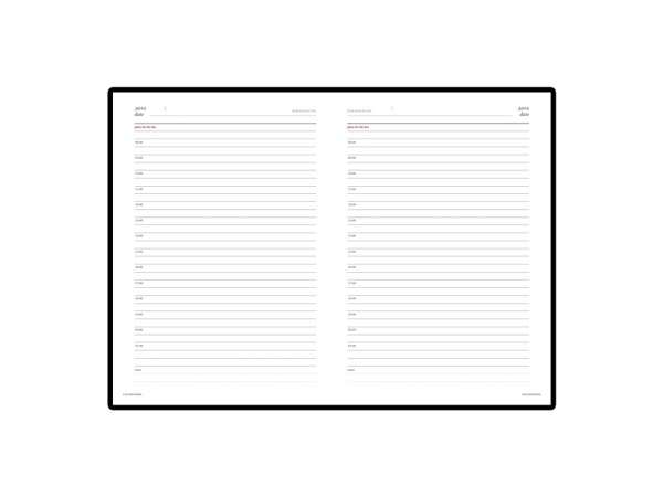 Ежедневник А5 недатированный Leader, синий Ежедневник А5 недатированный Leader, синий