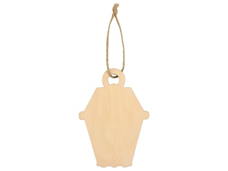 Подвеска деревянная Новогодний фонарик