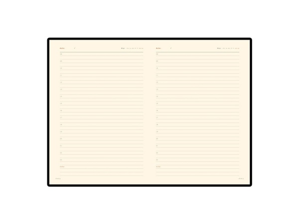 Ежедневник недатированный А5 Parliament, черный Ежедневник недатированный А5 Parliament, черный