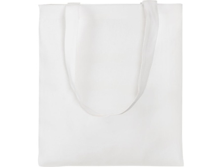 Сумки хлопок 90%, плотность 180 г, грузоподъемность 10 кг, размер 38х42 см, ручки 3х65 см с доп. швом, белый