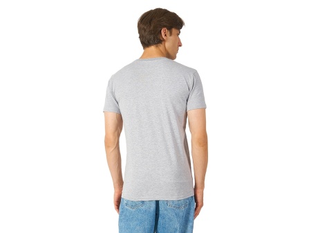 Футболка HD Fit короткий рукав с эластаном_2XL, мужская,серый меланж